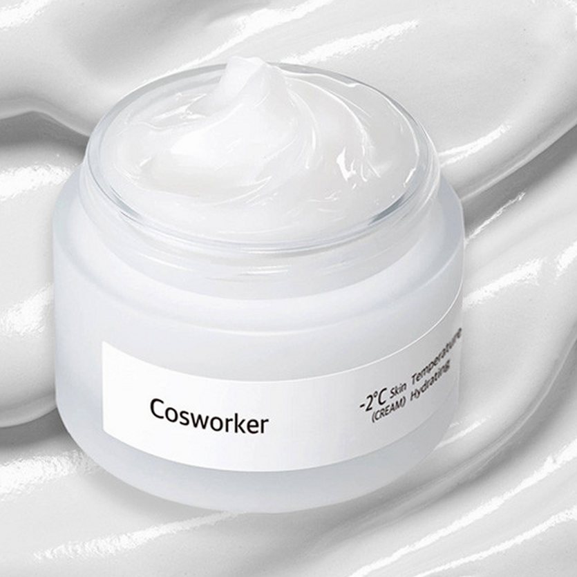 코스워커 수분크림 미백 나이아신아마이드 스쿠알란 알로에 크림 50ml, 1개